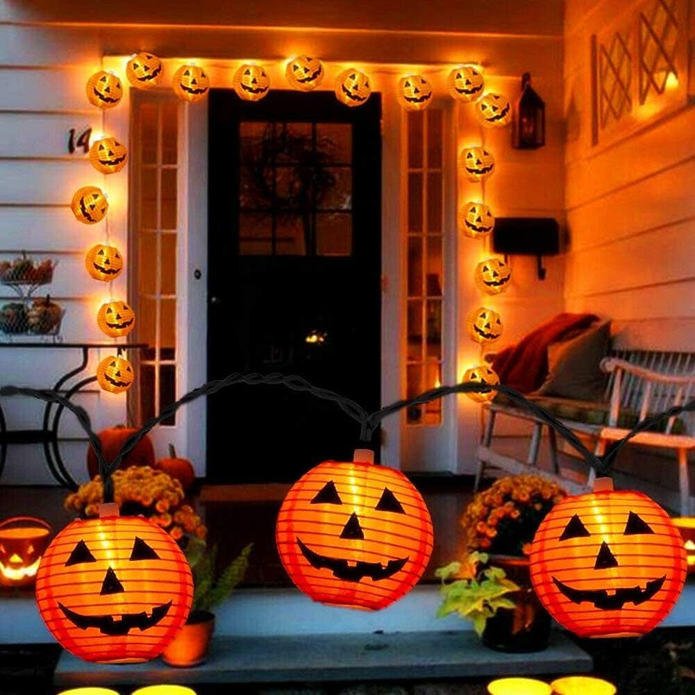 Halloween Pumpkin Lantern String Lights 8.5Ft 