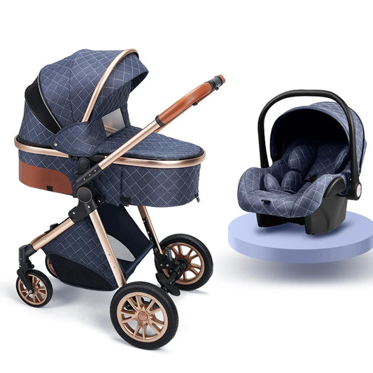 Fashion Baby 3 in 1 Folding Stroller and Carrier