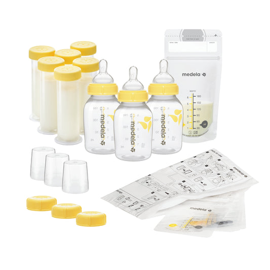 Store and Feed Set Includes Breast Milk Storage Bottles, Nipples, Breast Milk Storage Bags