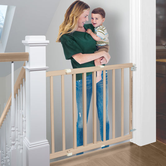 30 In. H X 28-42 In. Wood Child Safety Gate