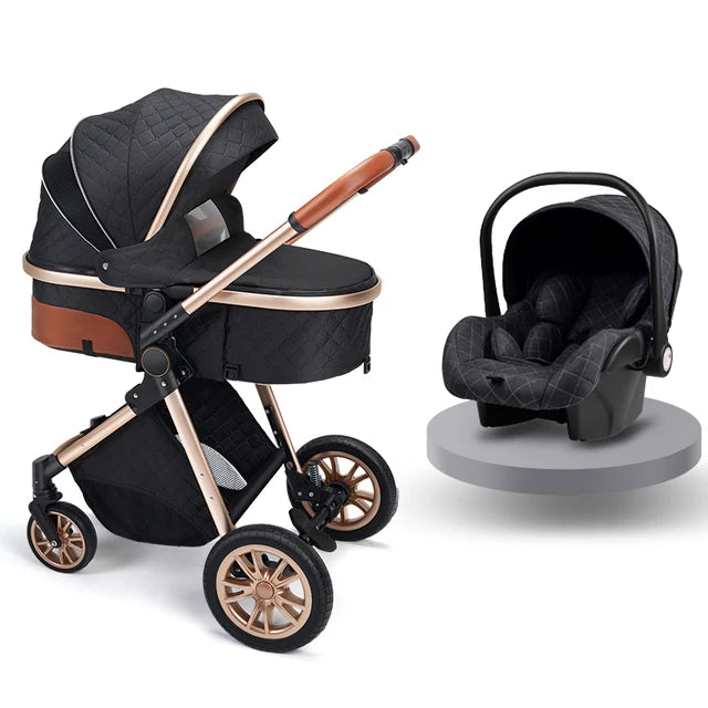 Fashion Baby 3 in 1 Folding Stroller and Carrier
