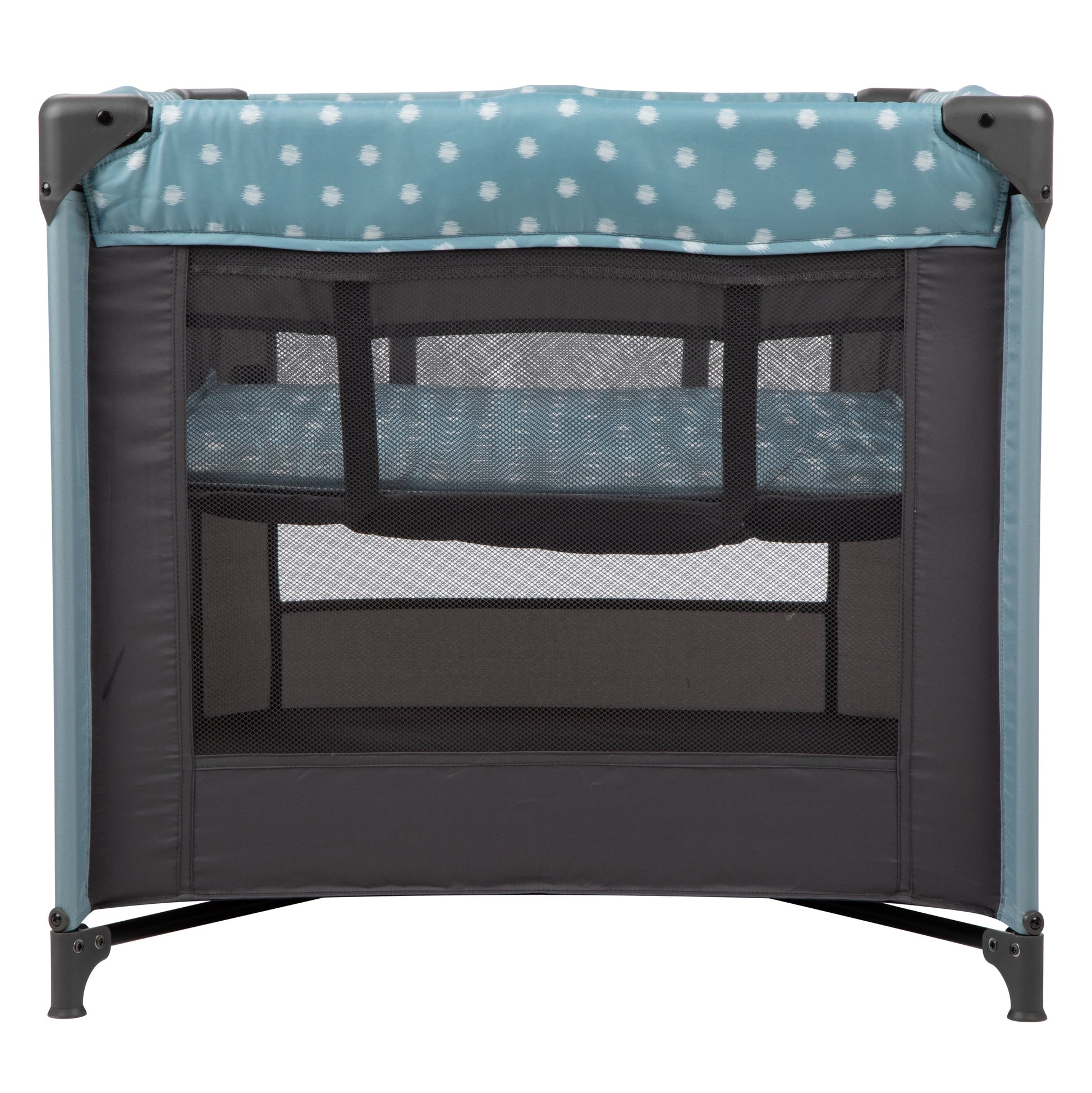 Dottie Baby Play Yard with Bassinet, Blue Dot