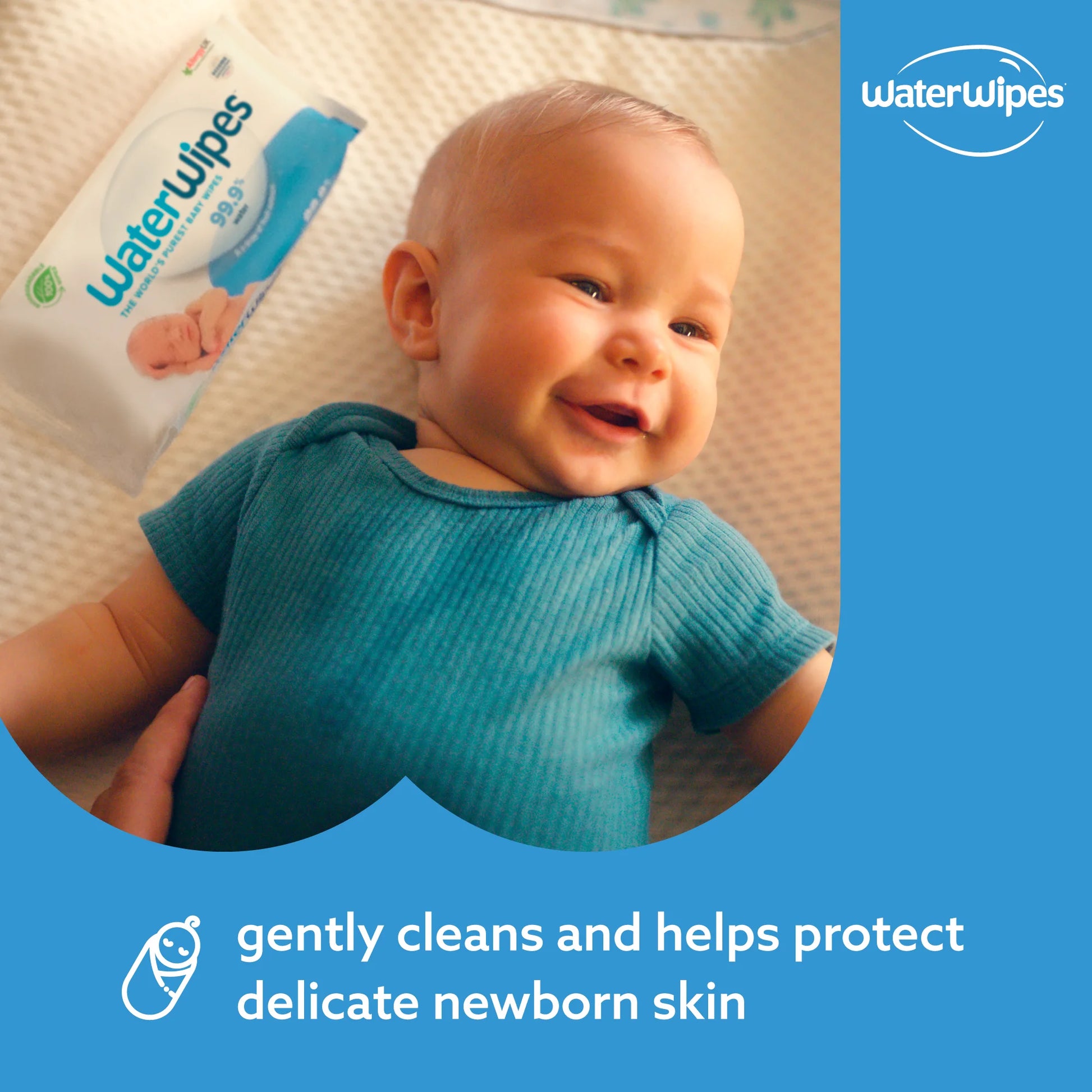 Original 99.9% Water Based Baby Wipes, Unscented, 4 Resealable Packs (240 Wipes)