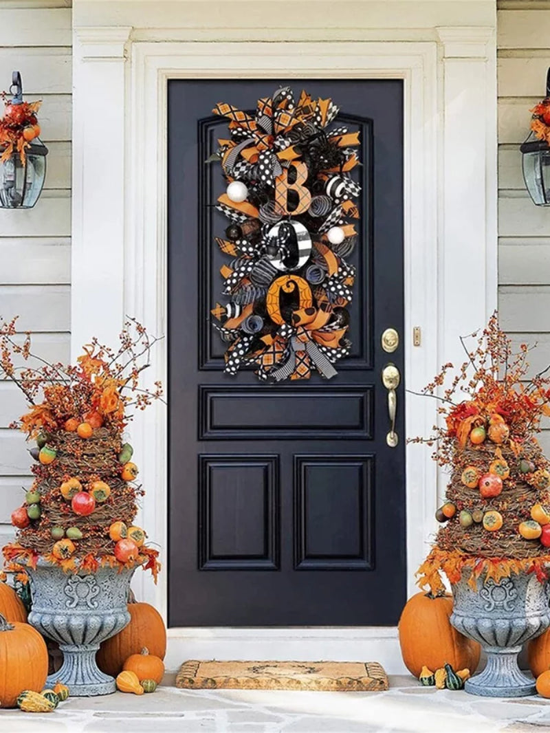 Halloween Wreath Door Hanging Decoration 