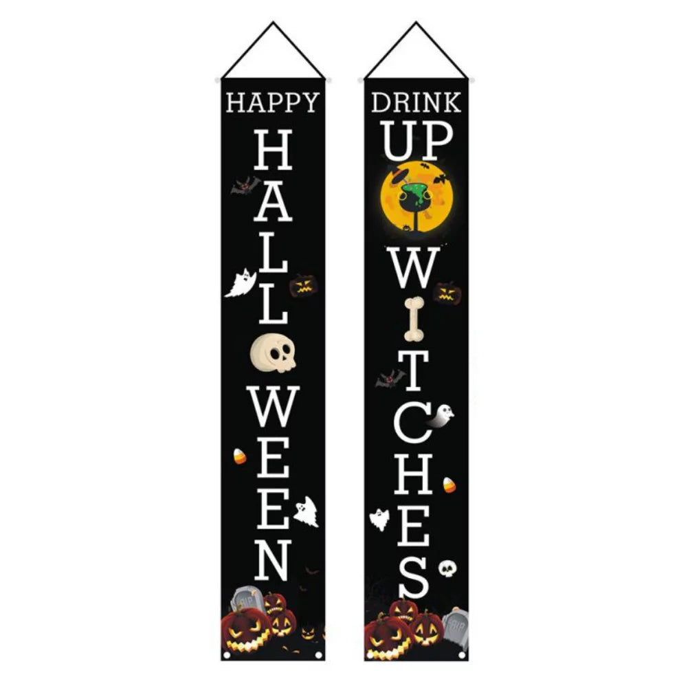 Trick or Treat Large Vertical Halloween Banner Porch Signs 