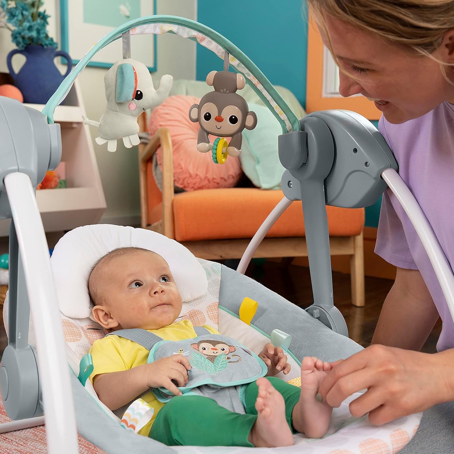 Bright Starts Portable Swing