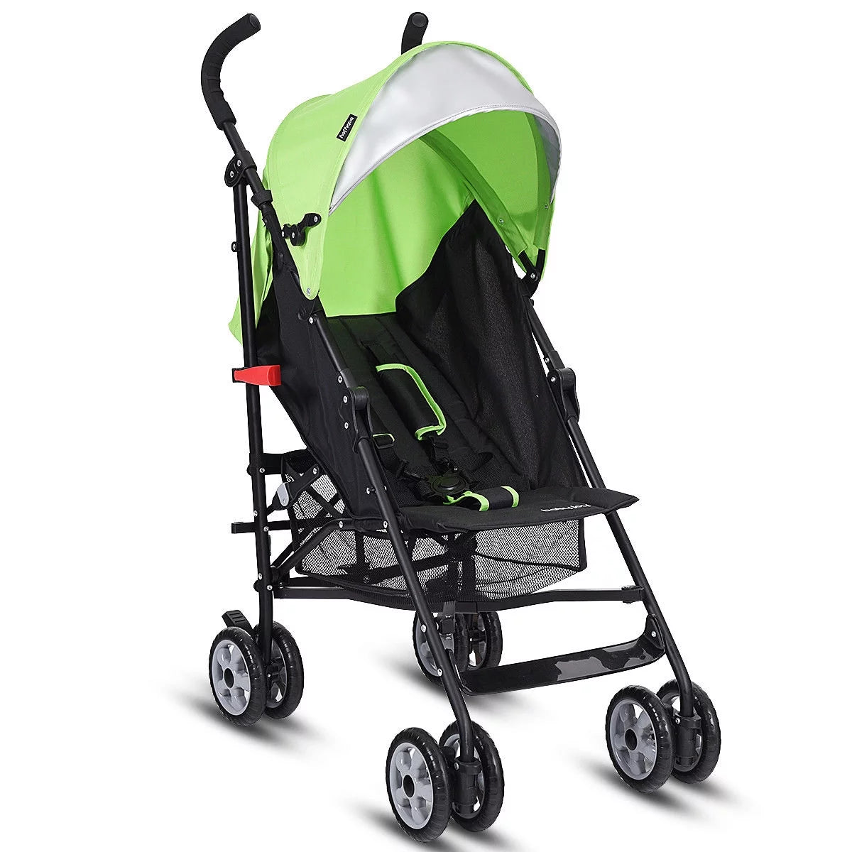 Folding Lightweight Baby Toddler Umbrella Travel Stroller with Storage Basket Green