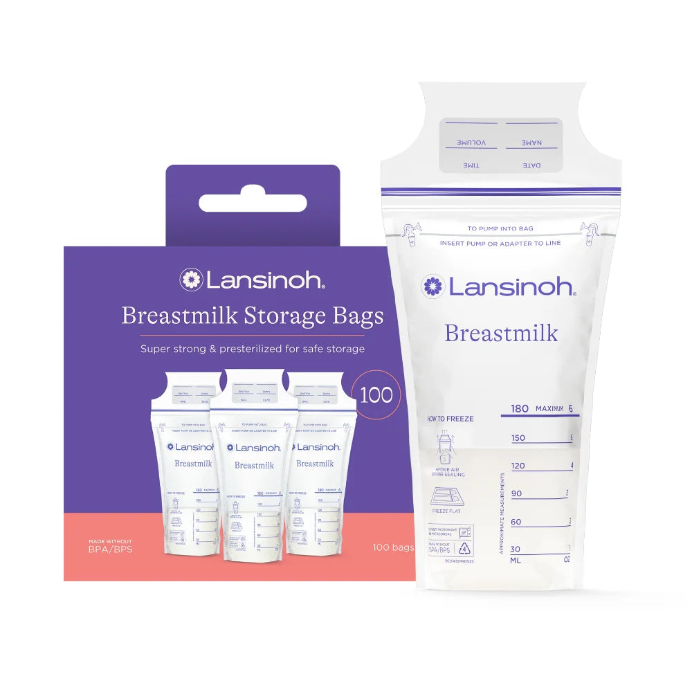 Breastmilk Storage Bags for Breastfeeding Moms, 100 Ct