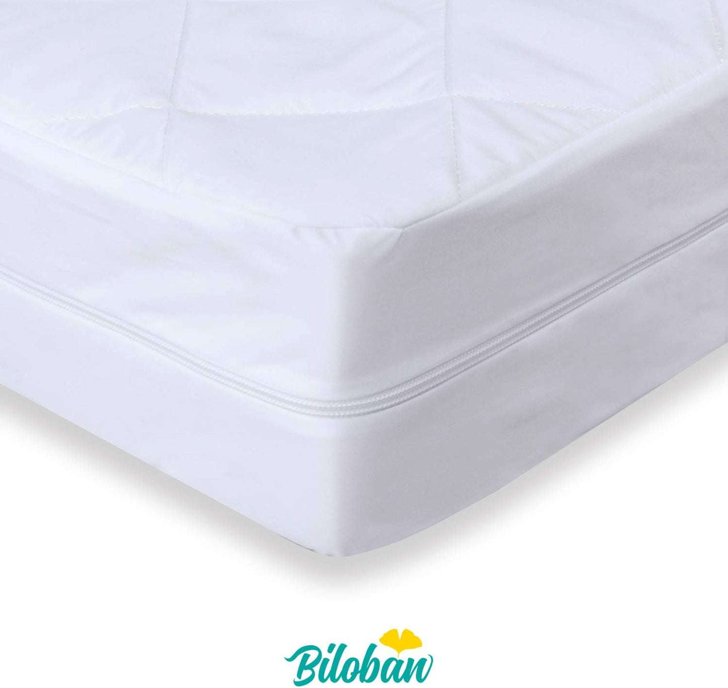 Zippered Crib Mattress Protector - Waterproof Crib Mattress Encasement, Breathable and Absorbent, 6 Sides Fully Encased Crib Mattress Cover.