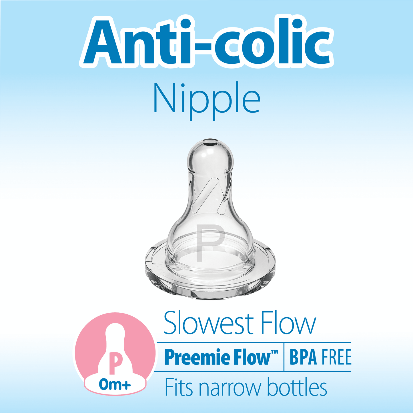 Natural Flow Anti-Colic Options+ Narrow Breast to Bottle Pump & Store Feeding Set, Clear