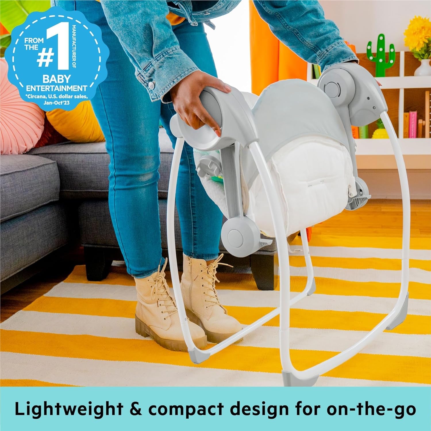 Bright Starts Portable Swing