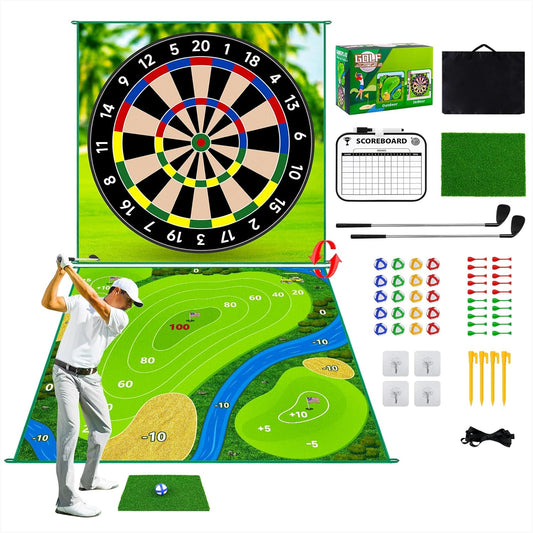 70"X70" Double Sided Golf Chipping Game Golf Hitting Mat 