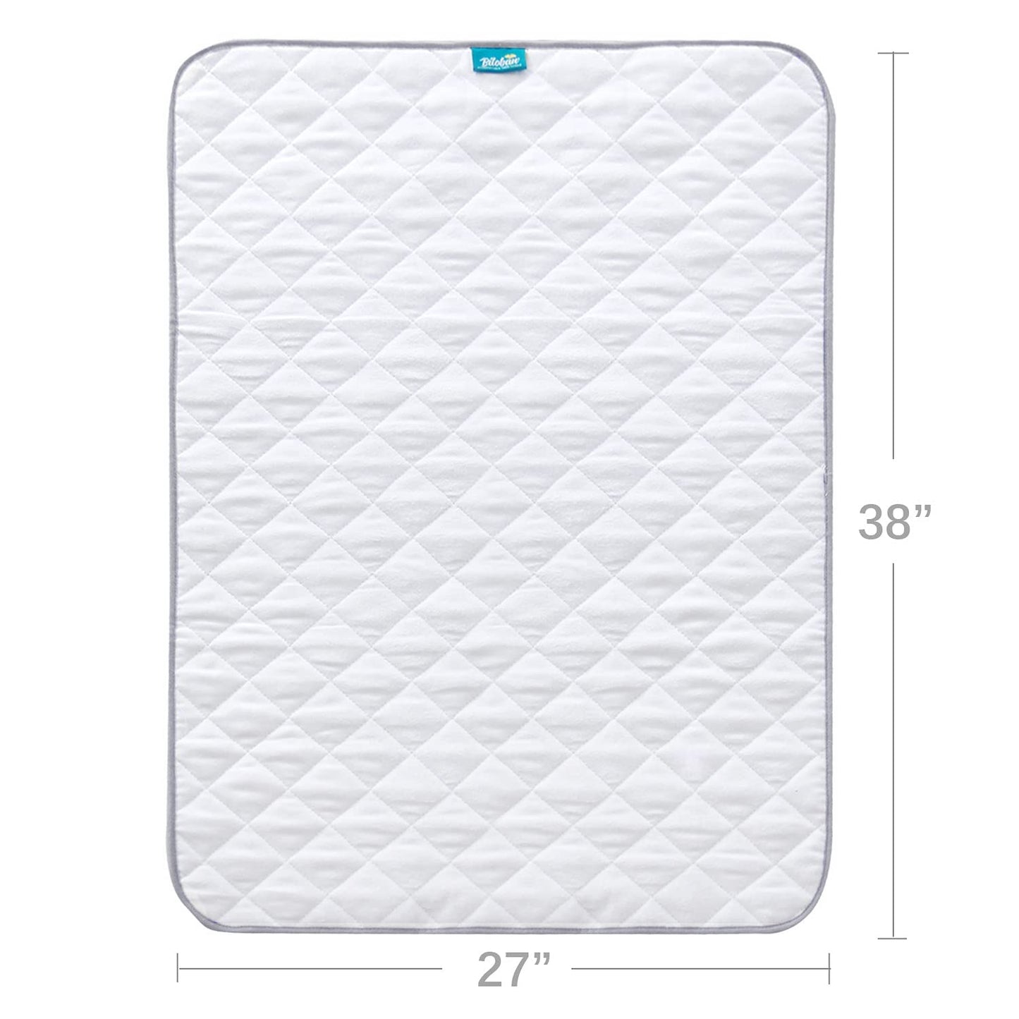 Waterproof Crib Mattress Protector 27" X 38", Non-Slip & Sturdy Mattress Pad Mat, 4 Layers Incontinence Bed Pad for Children Adults, Pets Training Pee Pad, White