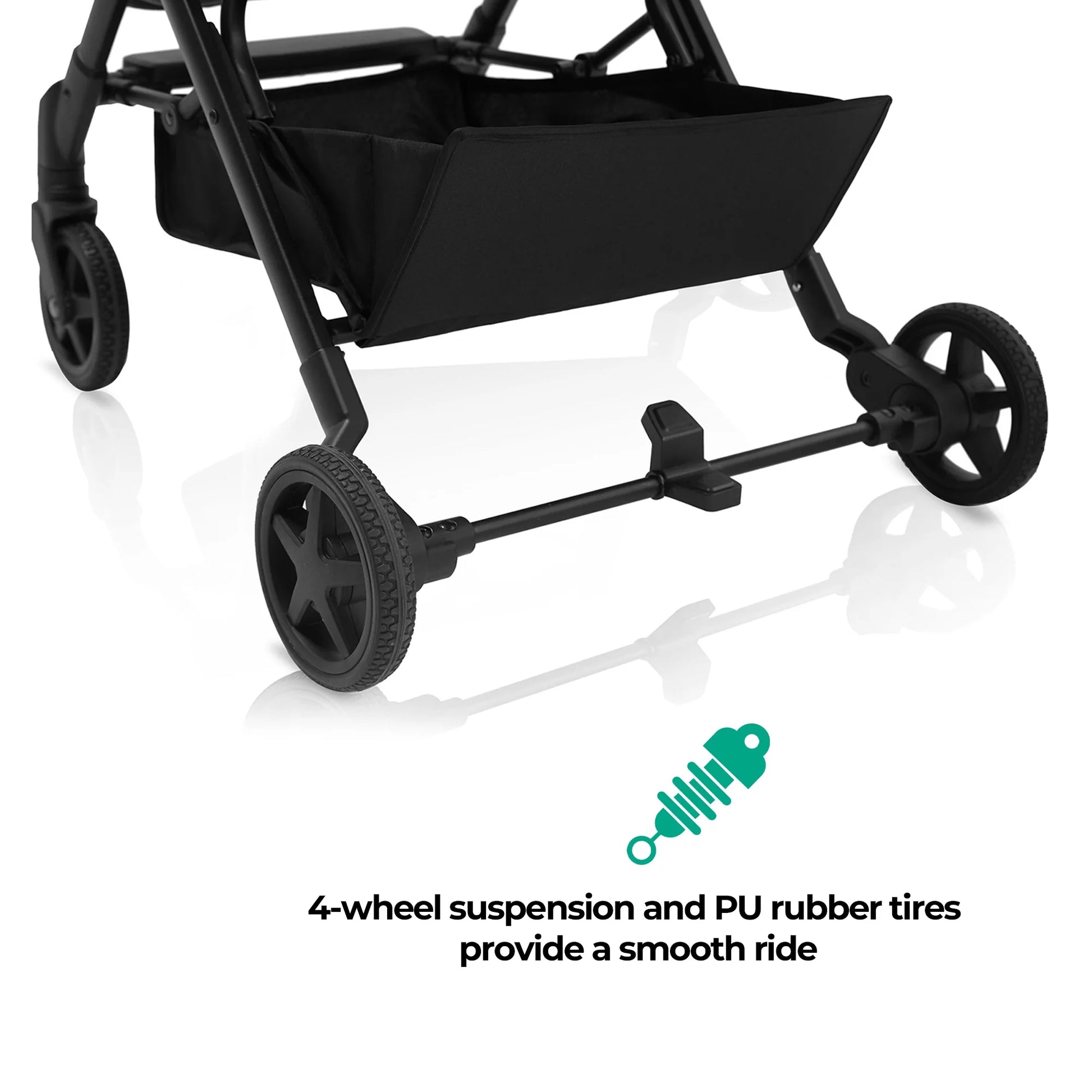 Lightweight Baby Stroller, Compact Stroller for Airplane Travel, Green, 14.2 Lb, Unisex