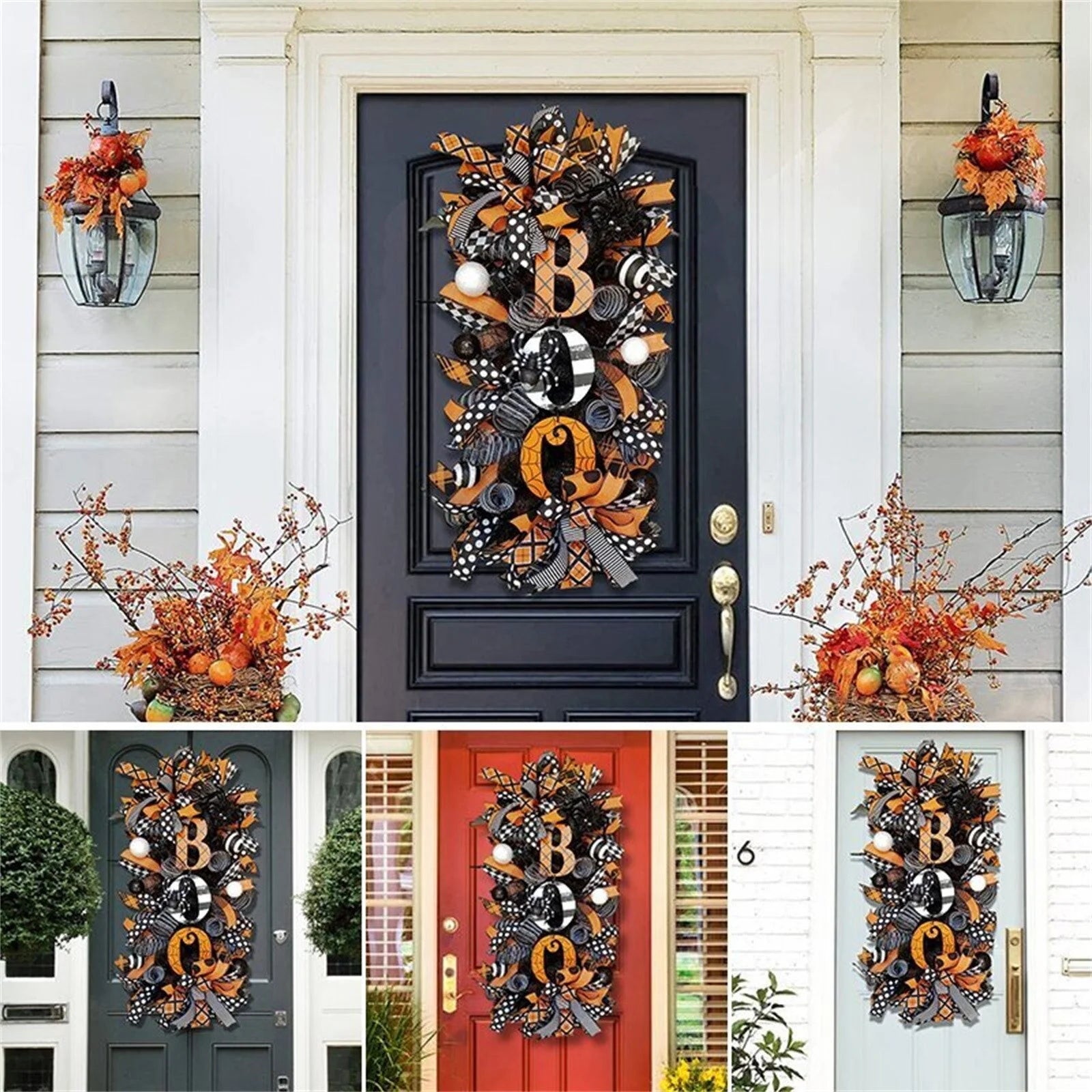 Halloween Wreath Door Hanging Decoration 