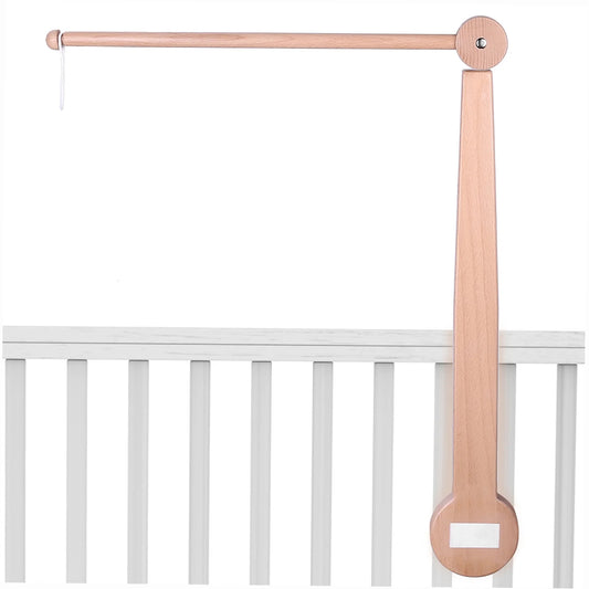 Crib Mobile, Baby Mobile Arm for Crib, Mobile Holder for Crib, Wooden Crib Mobile Holder, Mobile Arm for Baby Bed, 19-37 Inch Adjustable, 100% Beech Wooden