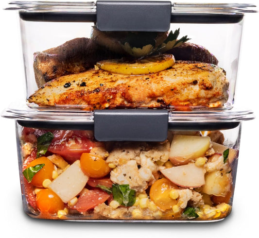 Brilliance BPA Free Food Storage Containers with Lids